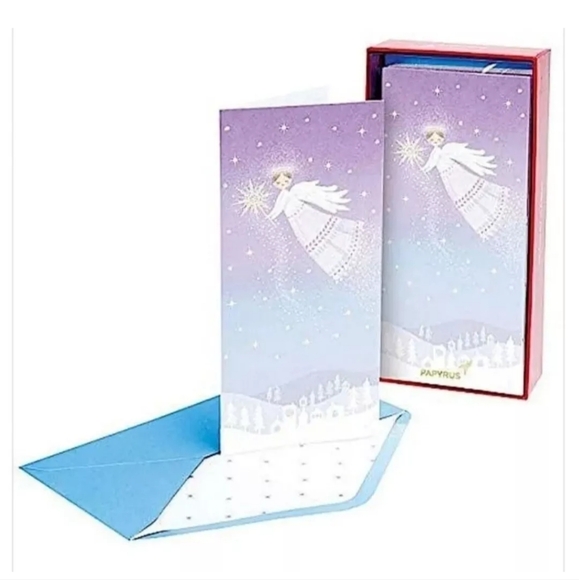 16 Pcs PAPYRUS  Christmas Cards Christmas Angel Holidays Cards NIB Retail $22 - Picture 2 of 3